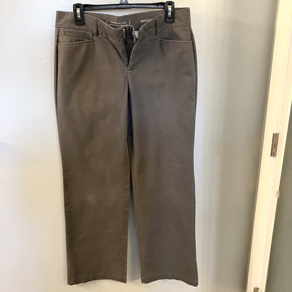 Lee Pants - Womens Levi Dockers Dress Pants - Dark Gray Size 10M